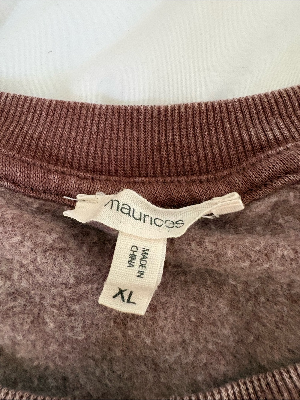 Maurices Mauve Mineral-Wash Crewneck Sweatshirt - Picture 7 of 7